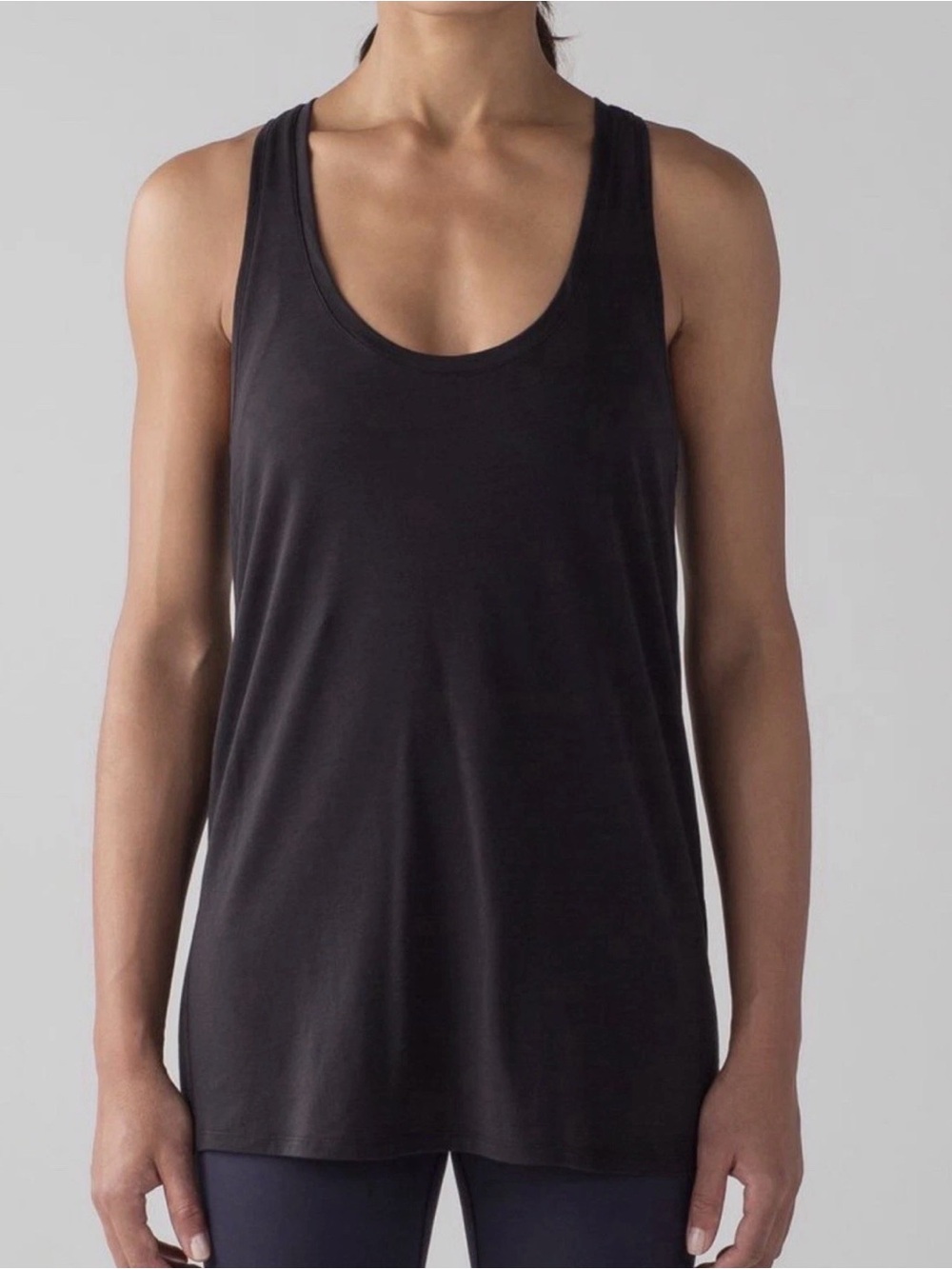 Lululemon Love Tank Top Black Size 10 Pima Cotton Racerback New
